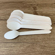 Wooden Cutlery Set Disposable Bamboo Wood Bulk Buy Forks Spoons Knives Party - 100PCS Knives