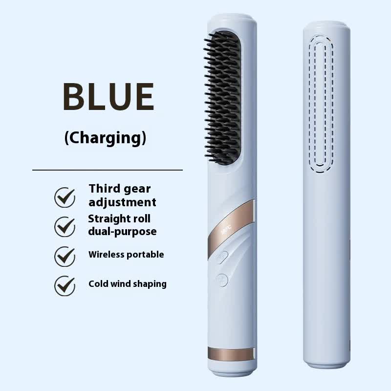 Portable Ionic Hair Brush | Straightener & Curler