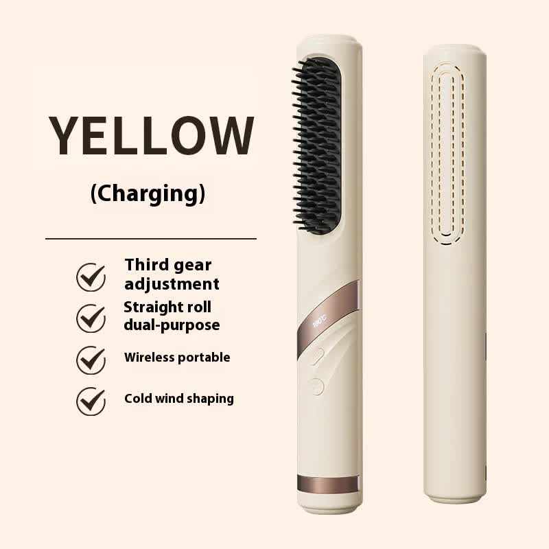 Portable Ionic Hair Brush | Straightener & Curler