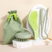 Eco Wheat Straw Hair Brush & Comb Set (2 Pcs)