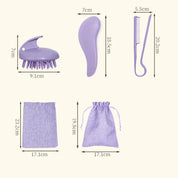 Eco Wheat Straw Hair Brush & Comb Set (2 Pcs)