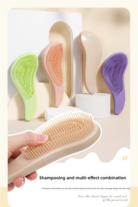 Eco Wheat Straw Hair Brush & Comb Set (2 Pcs)